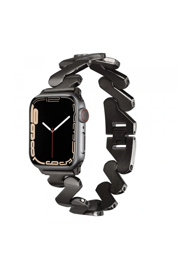 ​​​Apple Watch 7 41mm Kordon KRD-80 Metal Strap Kayış