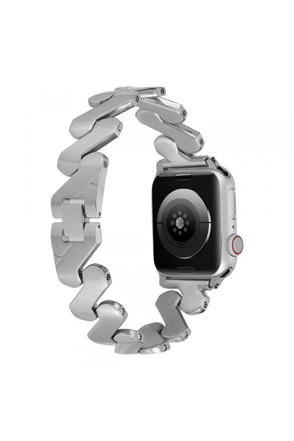 ​​​Apple Watch 7 41mm Kordon KRD-80 Metal Strap Kayış