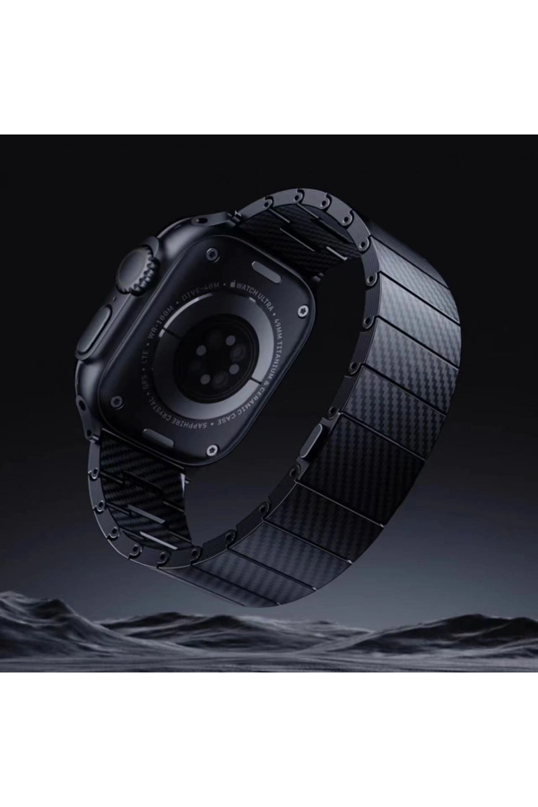 Apple Watch 7 41mm Zore KRD-90 600D Karbon Fiber Kordon
