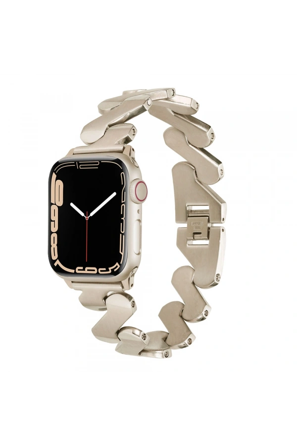 ​​​Apple Watch 7 45mm Kordon KRD-80 Metal Strap Kayış