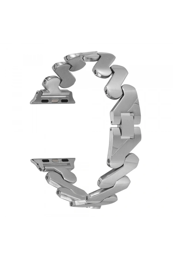 ​​​Apple Watch 7 45mm Kordon KRD-80 Metal Strap Kayış