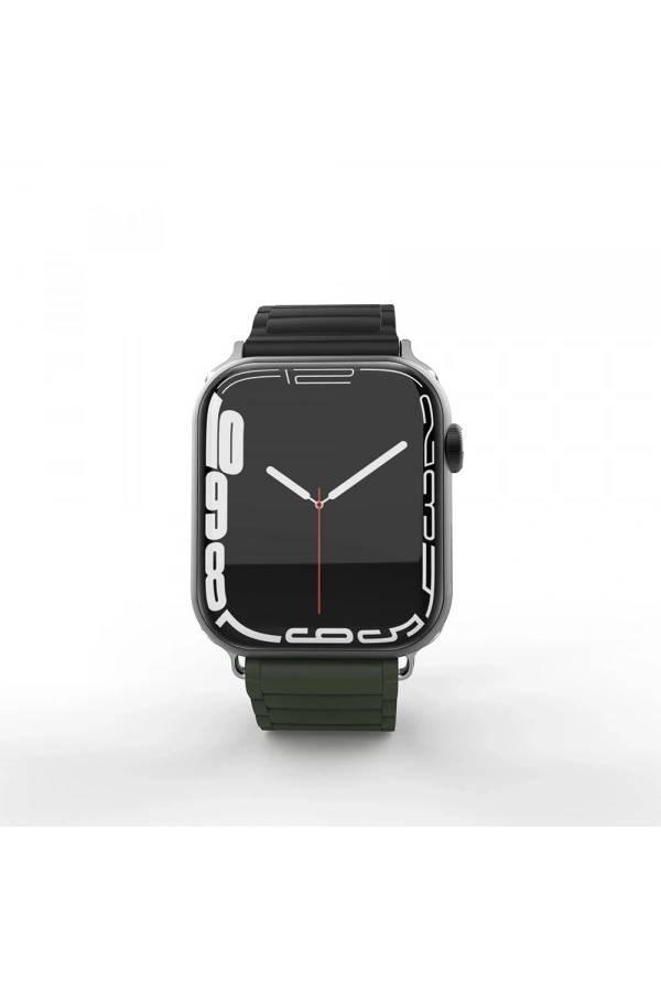 Apple Watch 7 45mm Zore KRD-122 Silikon Kordon Strap Kayış