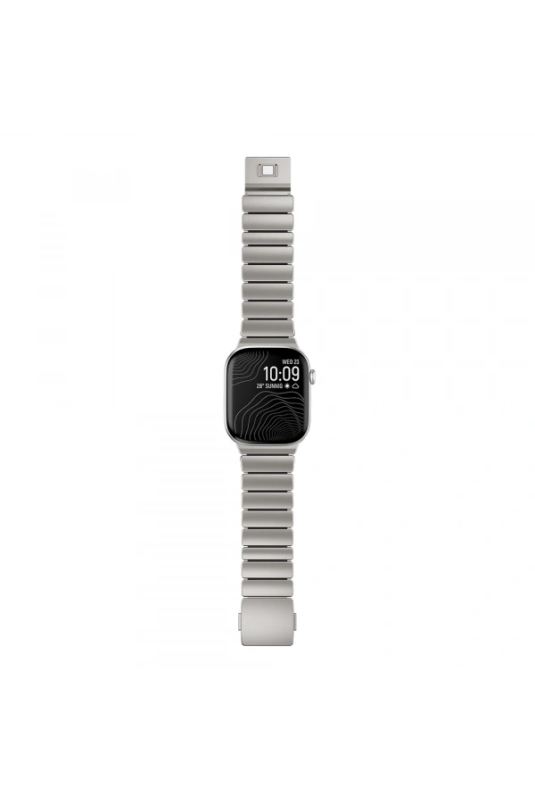 Apple Watch 7 45mm Zore KRD-149 Metal Silikon Kordon