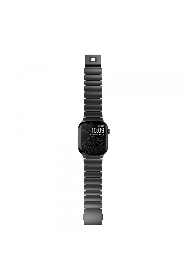 Apple Watch 7 45mm Zore KRD-149 Metal Silikon Kordon