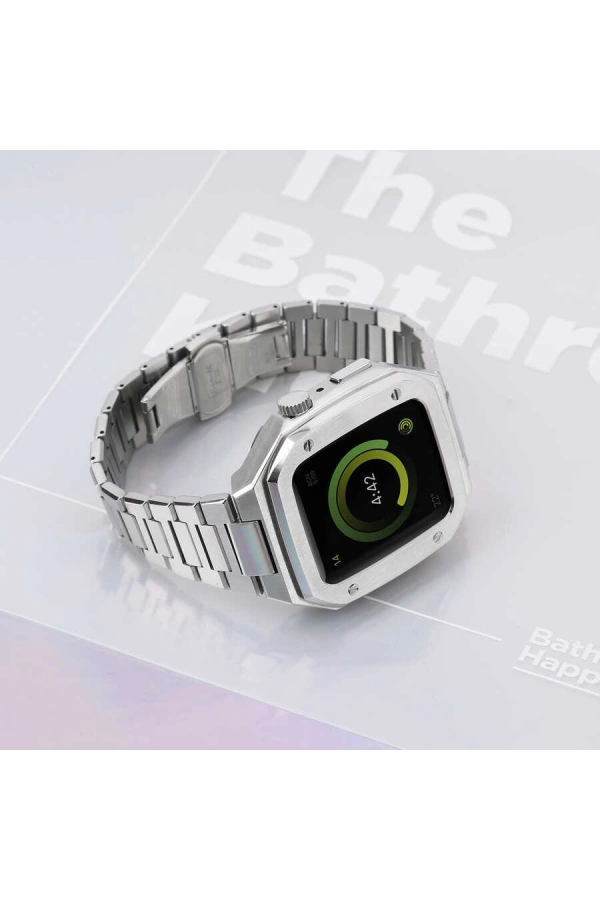 Apple Watch 7 45mm Zore KRD-64 Metal Kordon