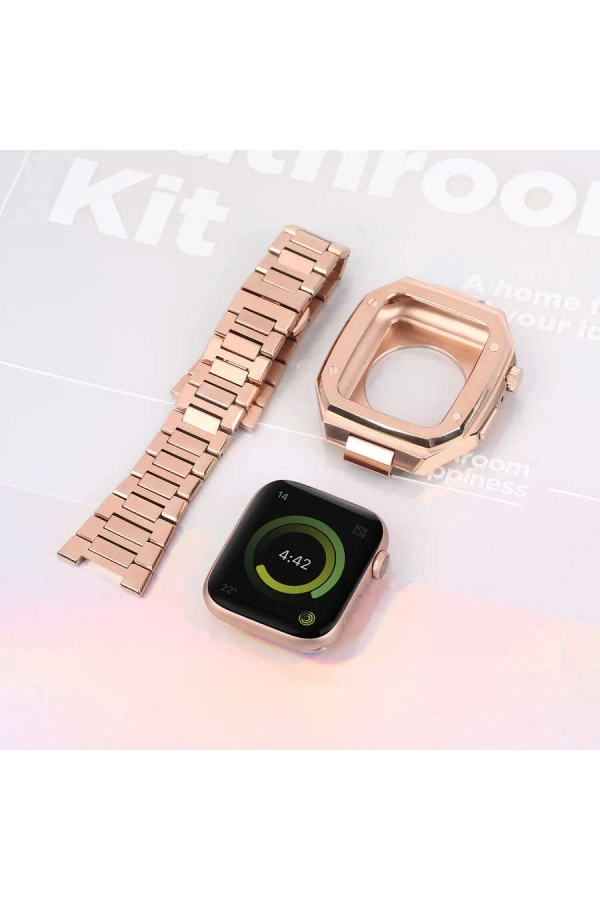 Apple Watch 7 45mm Zore KRD-64 Metal Kordon