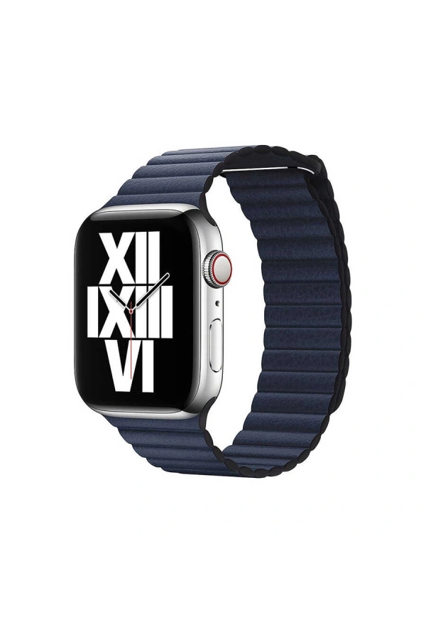 Apple Watch Ultra 49mm Kordon KRD-09 Deri Lop Strap Kayış