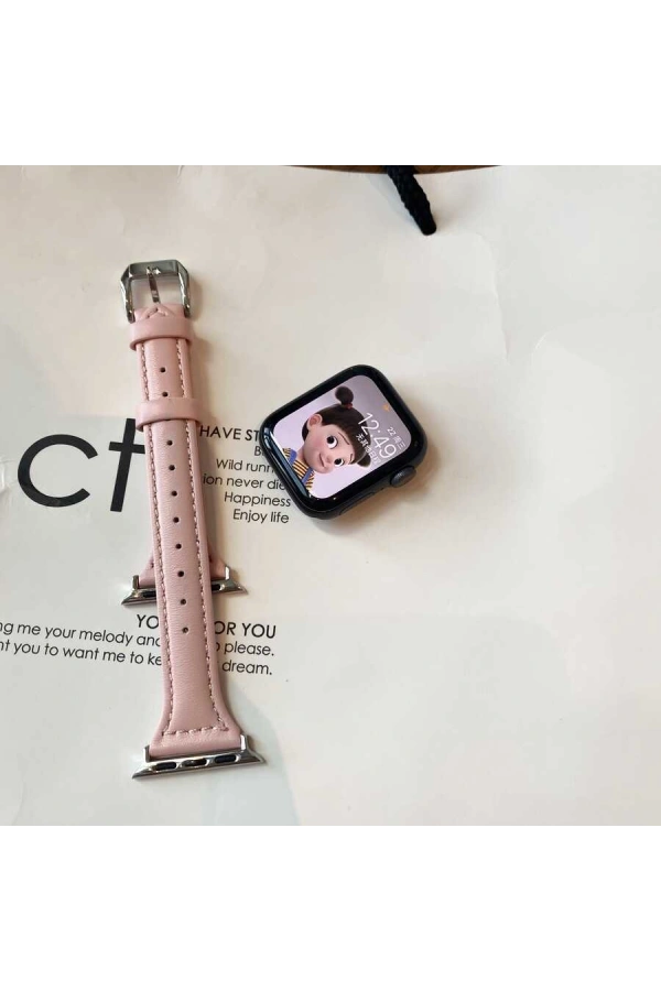 ​​​Apple Watch Ultra 49mm Kordon KRD-28 Deri Strap Kayış