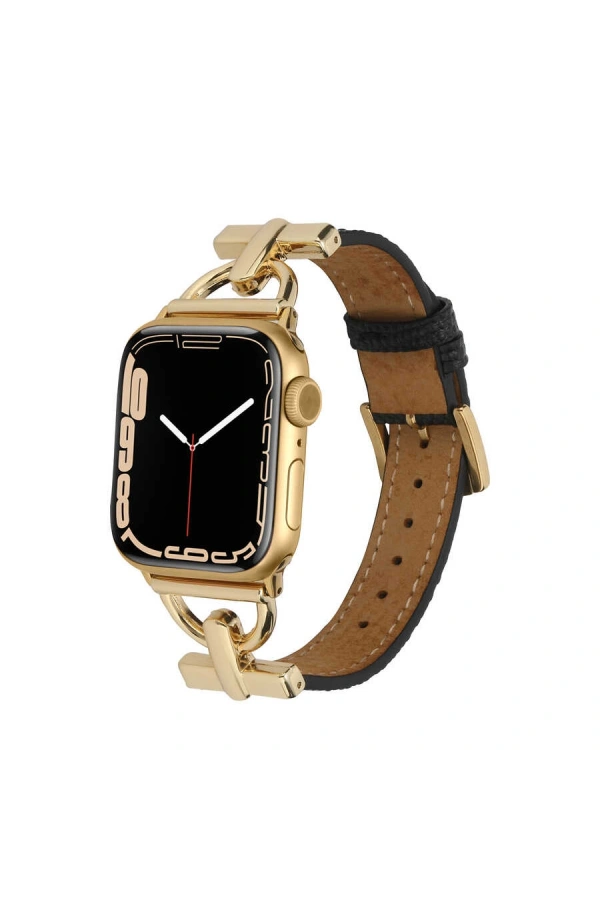 ​​​Apple Watch Ultra 49mm Kordon KRD-53 Deri Strap Kayış