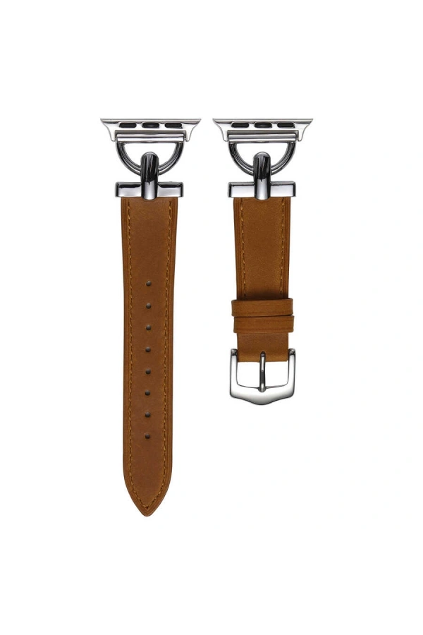 ​​​Apple Watch Ultra 49mm Kordon KRD-53 Deri Strap Kayış