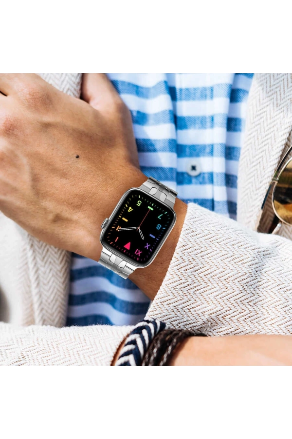 ​​​Apple Watch Ultra 49mm Kordon KRD-63 Metal Strap Kayış