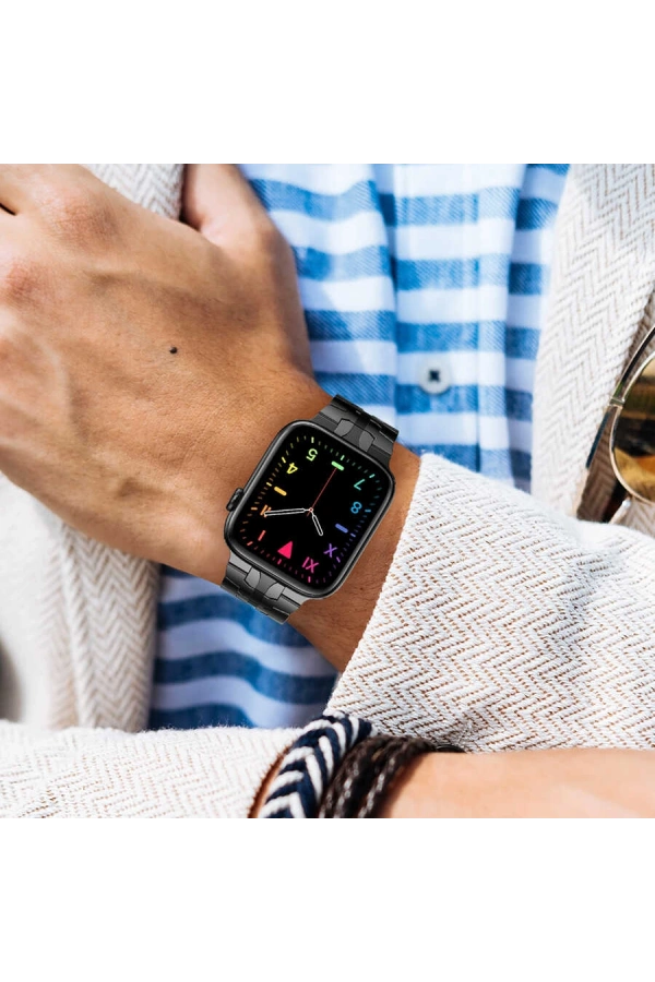 ​​​Apple Watch Ultra 49mm Kordon KRD-63 Metal Strap Kayış