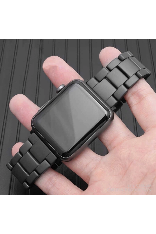 ​​​Apple Watch Ultra 49mm Kordon Mat Seramik Metal Strap Kayış