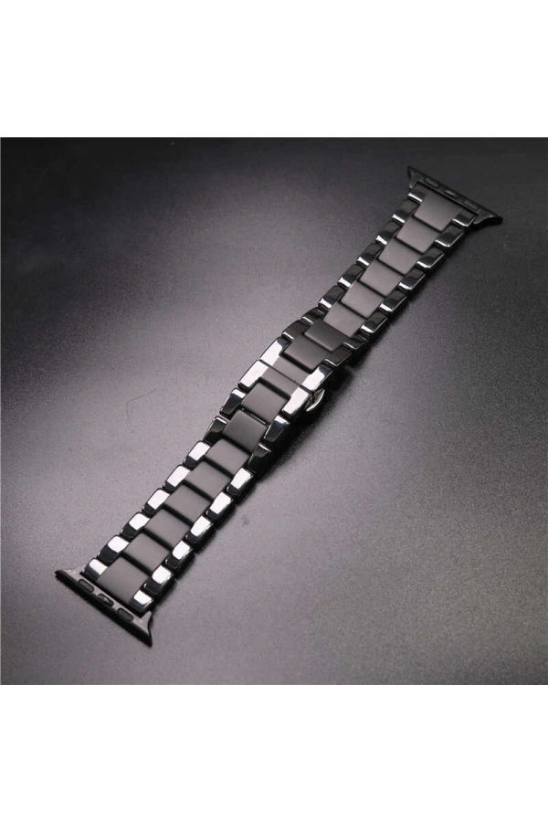 ​​​Apple Watch Ultra 49mm Kordon Mat Seramik Metal Strap Kayış