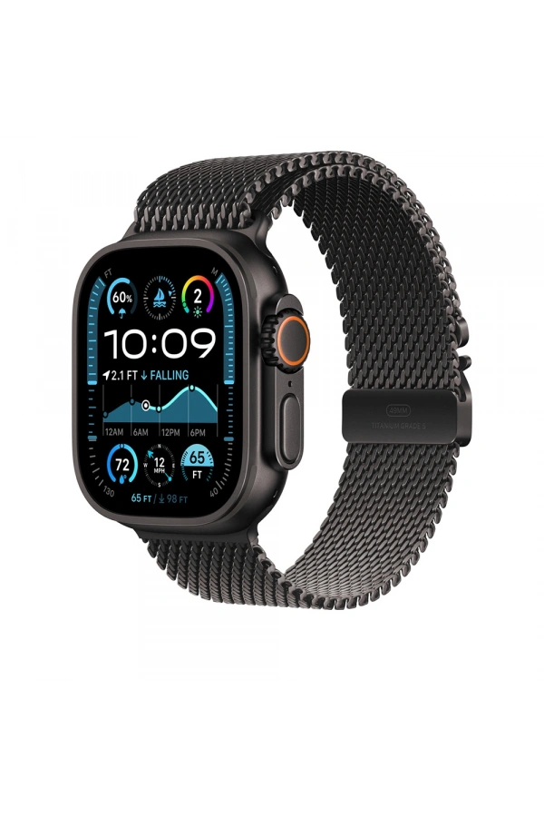 Apple Watch Ultra 49mm Zore KRD-100 Titanyum Hasır Kordon