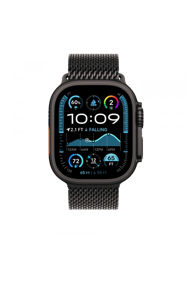 Apple Watch Ultra 49mm Zore KRD-100 Titanyum Hasır Kordon