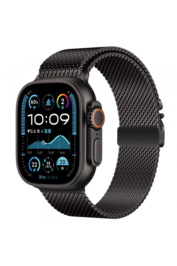 Apple Watch Ultra 49mm Zore KRD-121 Metal Hasır Kordon