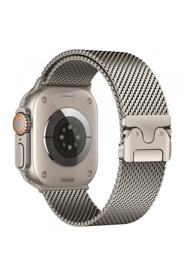 Apple Watch Ultra 49mm Zore KRD-121 Metal Hasır Kordon