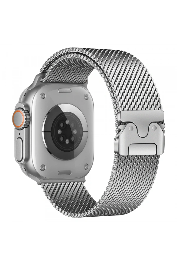 Apple Watch Ultra 49mm Zore KRD-121 Metal Hasır Kordon