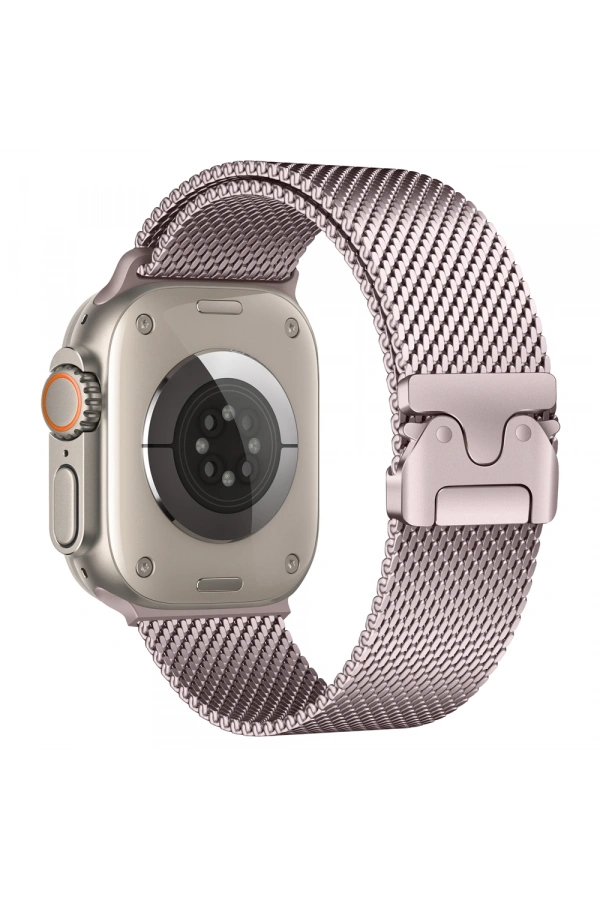 Apple Watch Ultra 49mm Zore KRD-121 Metal Hasır Kordon
