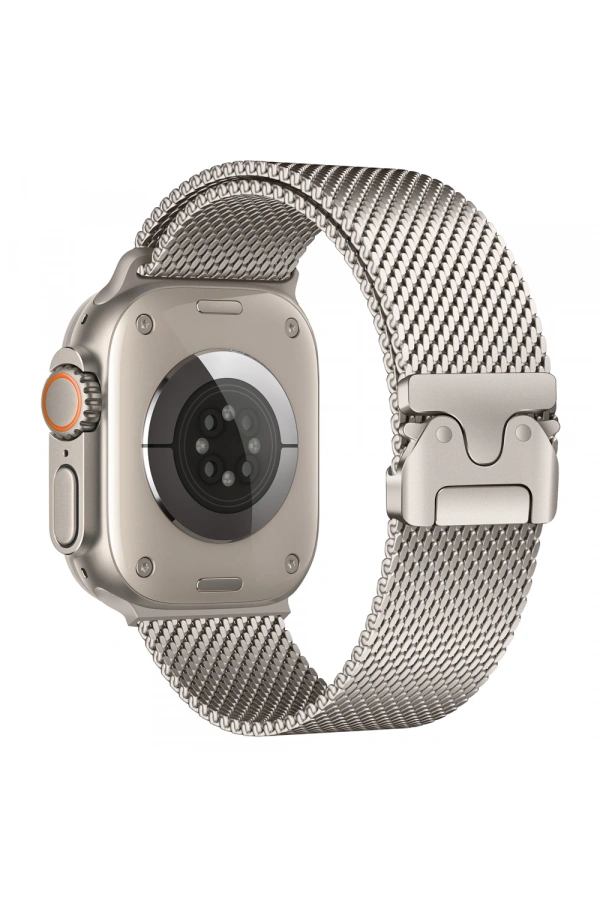 Apple Watch Ultra 49mm Zore KRD-121 Metal Hasır Kordon