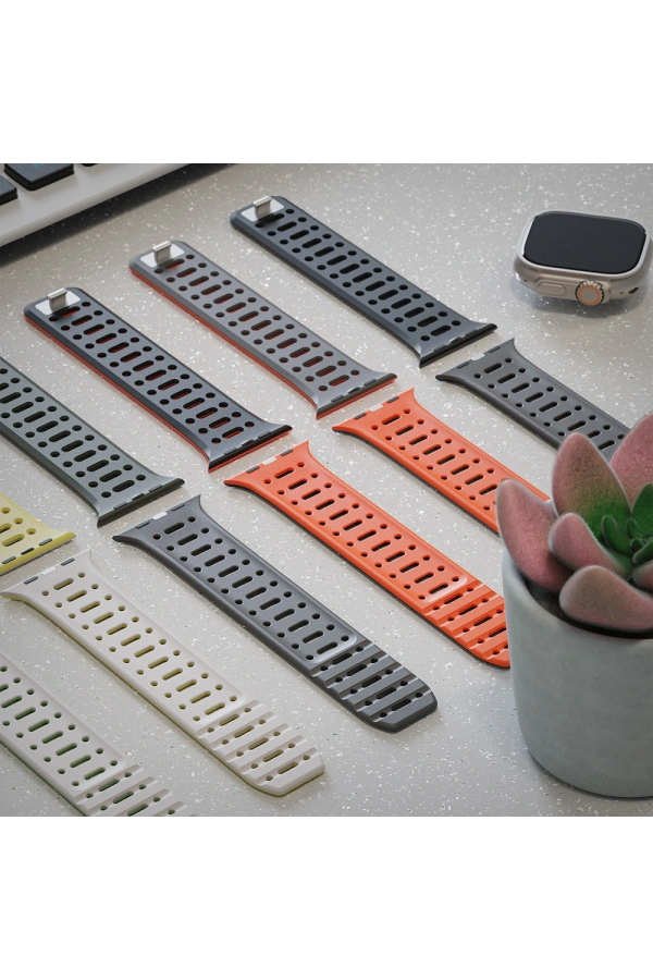 Apple Watch Ultra 49mm Zore KRD-124 Silikon Kordon Strap Kayış
