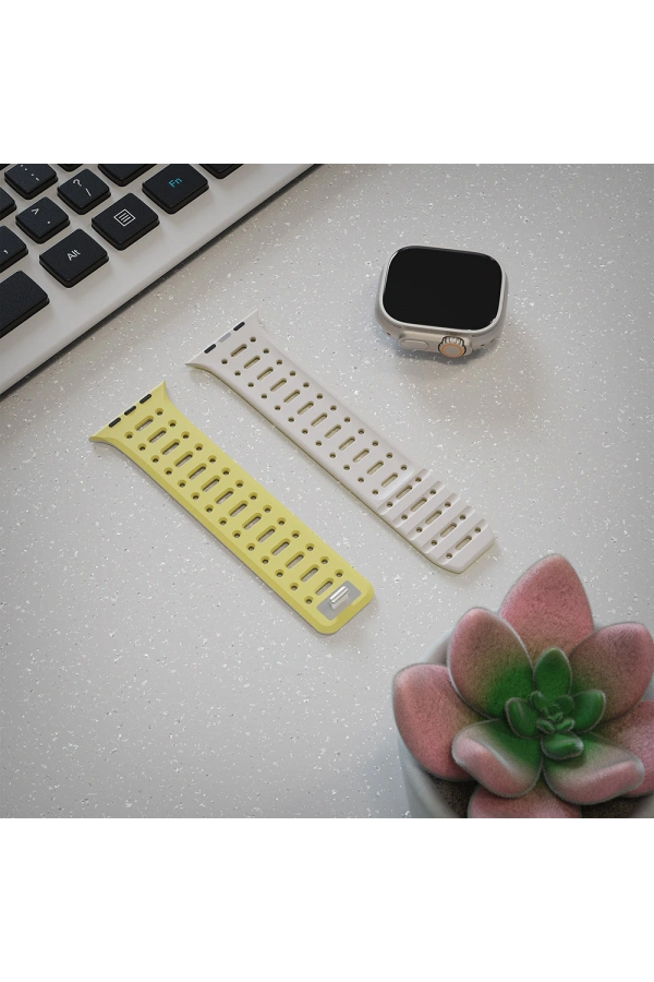 Apple Watch Ultra 49mm Zore KRD-124 Silikon Kordon Strap Kayış