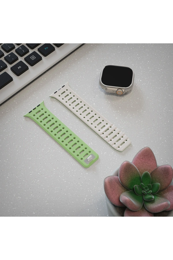 Apple Watch Ultra 49mm Zore KRD-124 Silikon Kordon Strap Kayış