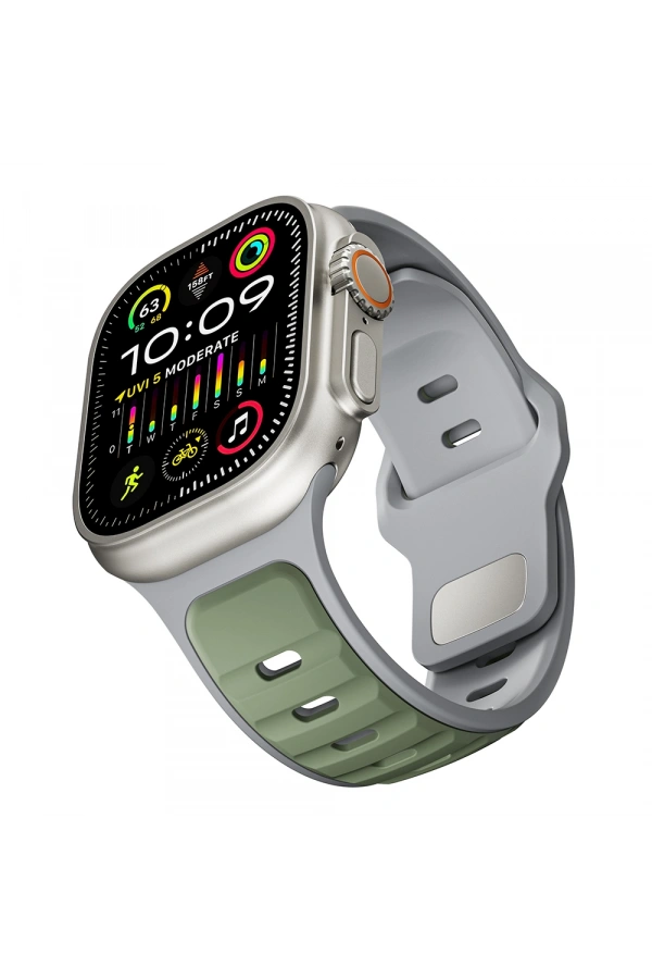 Apple Watch Ultra 49mm Zore KRD-135 Silikon Kordon Strap Kayış
