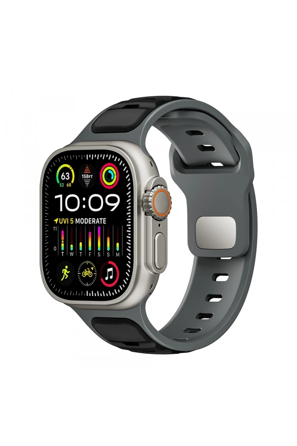Apple Watch Ultra 49mm Zore KRD-135 Silikon Kordon Strap Kayış