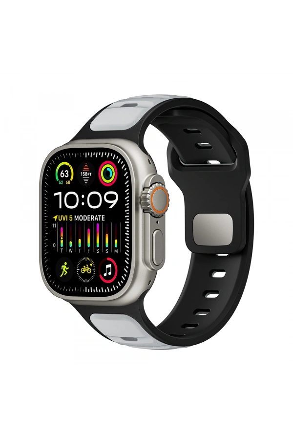 Apple Watch Ultra 49mm Zore KRD-135 Silikon Kordon Strap Kayış