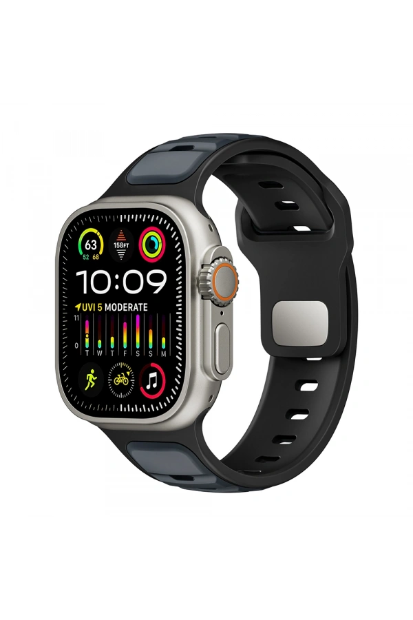 Apple Watch Ultra 49mm Zore KRD-135 Silikon Kordon Strap Kayış