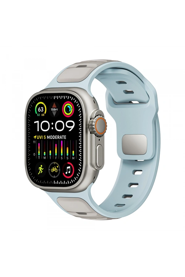 Apple Watch Ultra 49mm Zore KRD-135 Silikon Kordon Strap Kayış