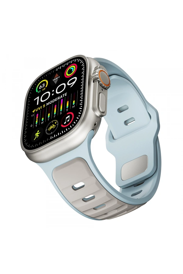 Apple Watch Ultra 49mm Zore KRD-135 Silikon Kordon Strap Kayış