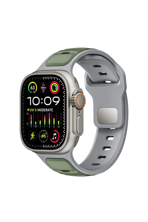 Apple Watch Ultra 49mm Zore KRD-135 Silikon Kordon Strap Kayış