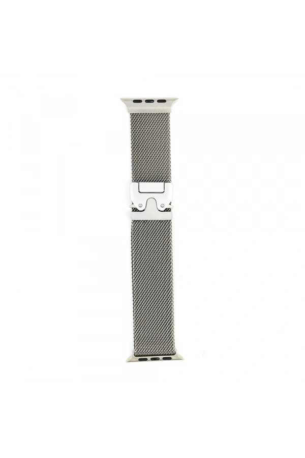 Apple Watch Ultra 49mm Zore KRD-25 Metal Hasır Kordon