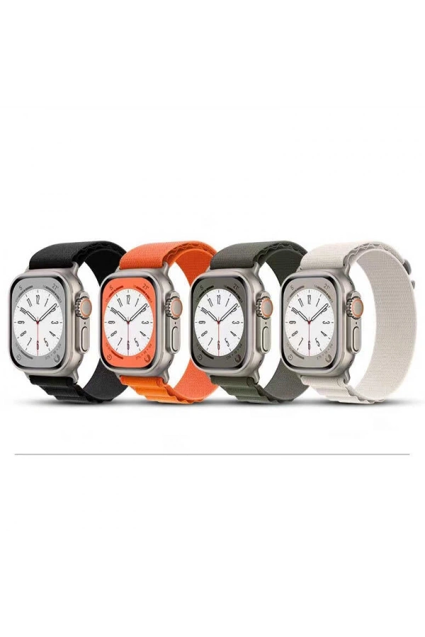Apple Watch Ultra 49mm Zore KRD-74 Hasır Kordon
