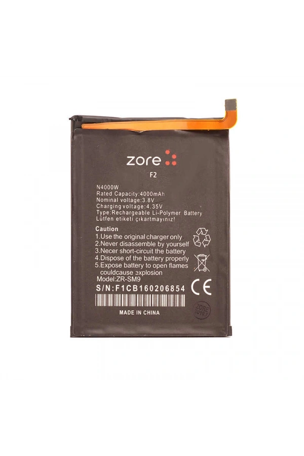 Casper Via F2 Zore Tam Orjinal Batarya