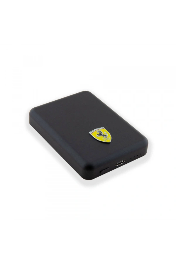 Ferrari Led Işıklı Göstergeli M-safe Magnetik Orjinal Lisanslı Powerbank 5000 Mah