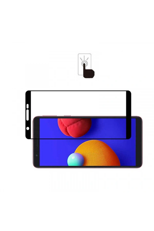 Galaxy A01 Core Zore Kenarları Kırılmaya Dayanıklı Cam Ekran Koruyucu
