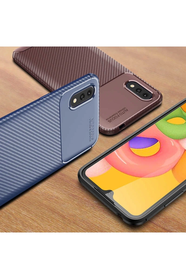 Galaxy A01 Kılıf Zore Negro Silikon Kapak