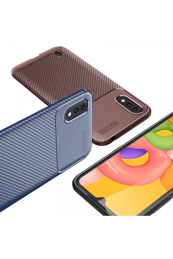 Galaxy A01 Kılıf Zore Negro Silikon Kapak