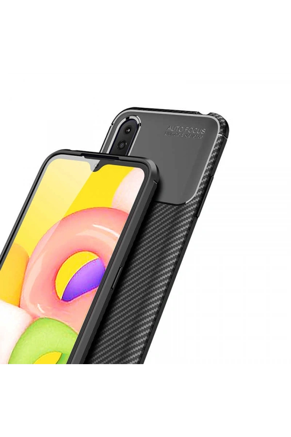 Galaxy A01 Kılıf Zore Negro Silikon Kapak