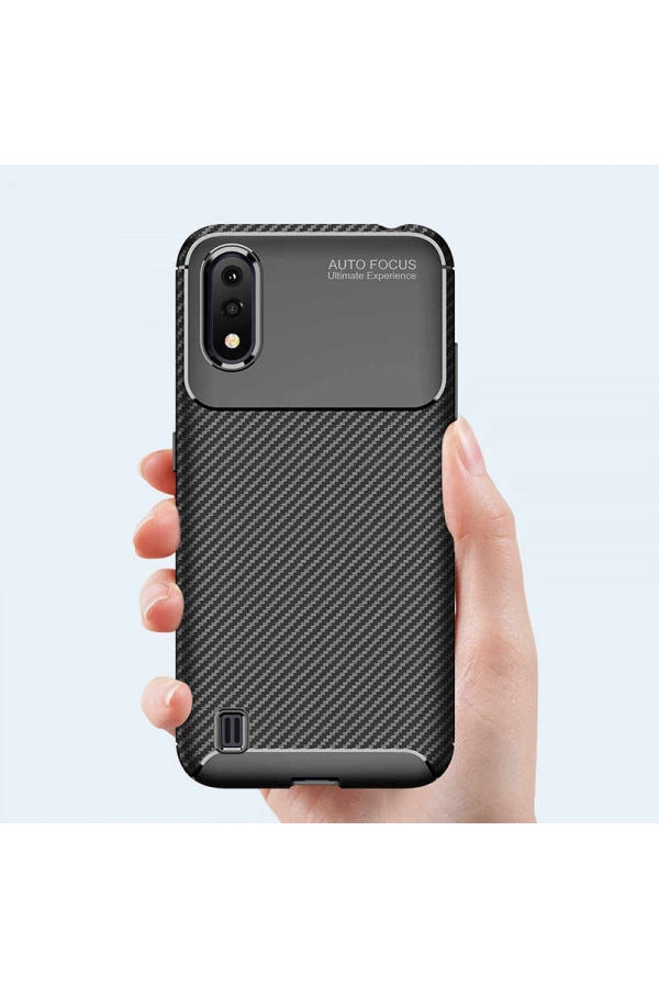 Galaxy A01 Kılıf Zore Negro Silikon Kapak