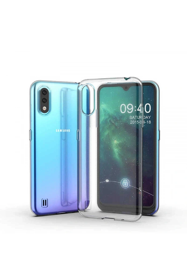 Galaxy A01 Kılıf Zore Süper Silikon Kapak