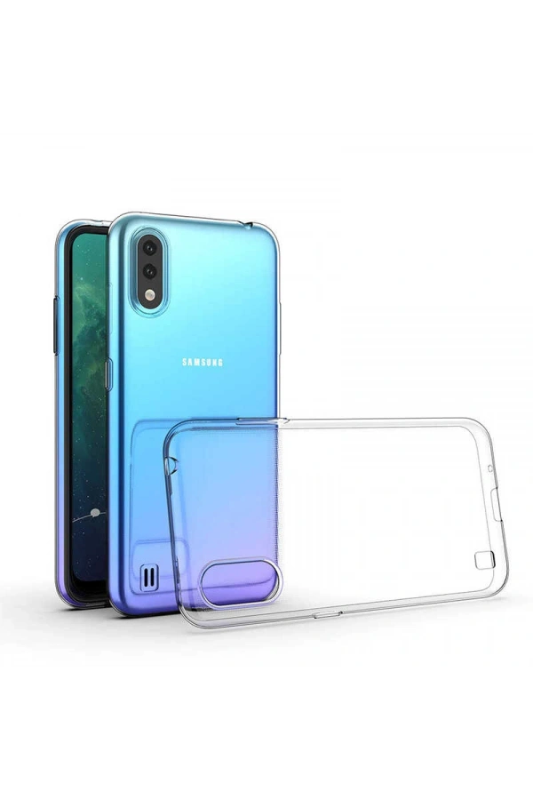 Galaxy A01 Kılıf Zore Süper Silikon Kapak