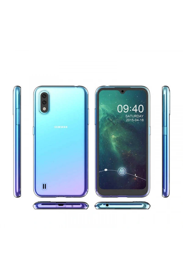 Galaxy A01 Kılıf Zore Süper Silikon Kapak