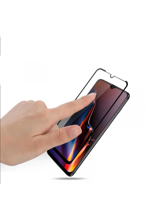 Galaxy A01 Zore Kenarları Kırılmaya Dayanıklı Cam Ekran Koruyucu