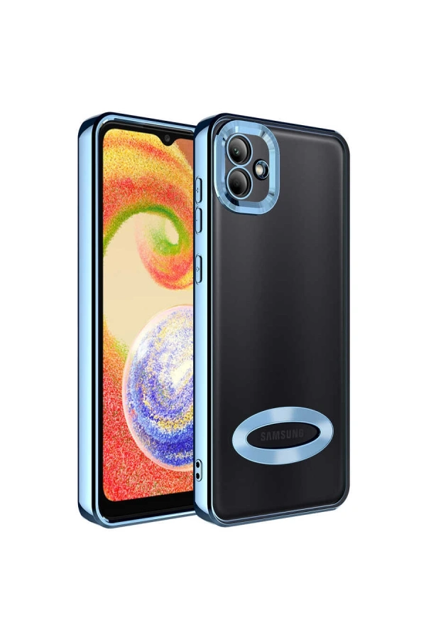 Galaxy A03 Kılıf Kamera Korumalı Logo Gösteren Zore Omega Kapak