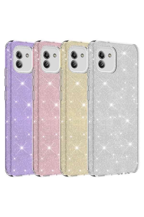 Galaxy A03 Kılıf Zore Shining Silikon